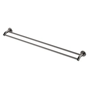 Kaya Towel Rail Double 900 Gun Metal by null, a Towel Rails for sale on Style Sourcebook
