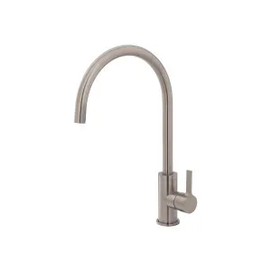 Sansa Sink Mixer Gooseneck 205 Brushed Nickel by null, a Laundry Taps for sale on Style Sourcebook