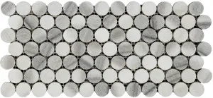 Capital Marmara White Marble Natural Product Penny Round Honed Mosaic by null, a Mosaic Tiles for sale on Style Sourcebook