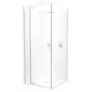 Merrica Front & Return Shower Screen Framed 1000X2000 Chrome by null, a Shower Screens & Enclosures for sale on Style Sourcebook