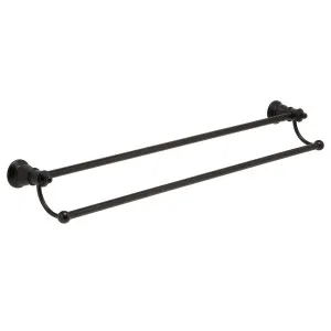 Lillian Towel Rail Double 750 Matte Black by null, a Towel Rails for sale on Style Sourcebook