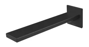 Zimi Bath Outlet Straight 200 Matte Black by null, a Bathroom Taps & Mixers for sale on Style Sourcebook