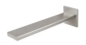 Zimi Bath Outlet Straight 200 Brushed Nickel by null, a Bathroom Taps & Mixers for sale on Style Sourcebook