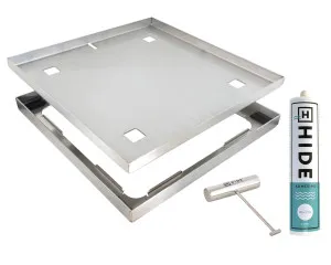Skimmer lid Access cover kit 342mmx12-16mm by null, a Shower Grates & Drains for sale on Style Sourcebook