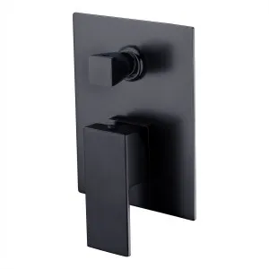 Suttor Wall/Shower Mixer w Diverter Matte Black by null, a Shower Heads & Mixers for sale on Style Sourcebook