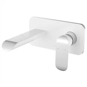 Jaya Wall Basin Set Straight 178 Chrome/White by null, a Bathroom Taps & Mixers for sale on Style Sourcebook