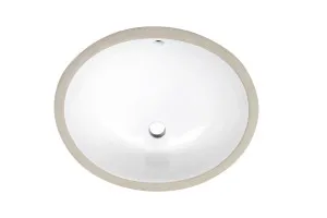 Novara Undermount Basin NTH Ceramic 420X345 Gloss White by null, a Basins for sale on Style Sourcebook