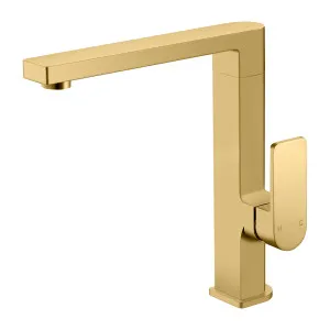 Flores Sink Mixer Square Neck 196 Brushed Gold by null, a Laundry Taps for sale on Style Sourcebook