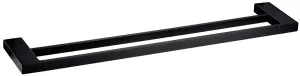 Elbrus Towel Rail Double 600 Matte Black by null, a Towel Rails for sale on Style Sourcebook