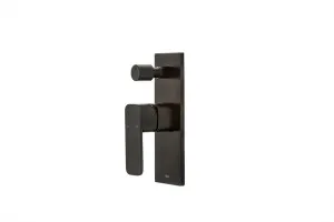 Elbrus Wall/Shower Mixer w Diverter Matte Black by null, a Shower Heads & Mixers for sale on Style Sourcebook