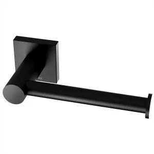 Radii Square Toilet Roll Holder Matte Black by null, a Toilet Paper Holders for sale on Style Sourcebook