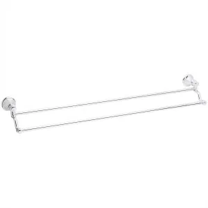 Nostalgia Towel Rail Double 760 Chrome by null, a Towel Rails for sale on Style Sourcebook
