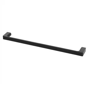 Gloss Towel Rail Single 600 Matte Black by null, a Towel Rails for sale on Style Sourcebook