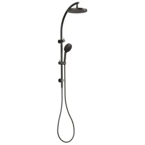 Vivid Twin Shower Matte Black by null, a Shower Heads & Mixers for sale on Style Sourcebook