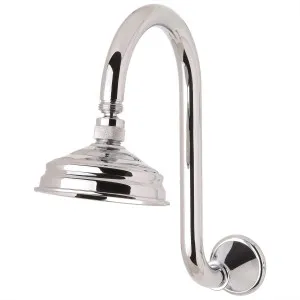 Nostalgia Overhead Wall Shower Upswept  Chrome by null, a Shower Heads & Mixers for sale on Style Sourcebook