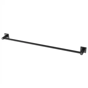 Radii Square Towel Rail Single 800 Matte Black by null, a Towel Rails for sale on Style Sourcebook