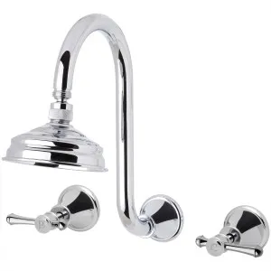 Nostalgia 3 Piece Shower Sets Chrome by null, a Shower Heads & Mixers for sale on Style Sourcebook