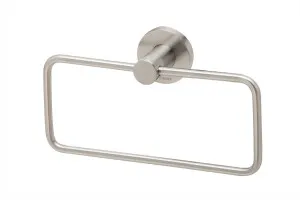 Radii Round Towel Ring Brushed Nickel by null, a Towel Rails for sale on Style Sourcebook