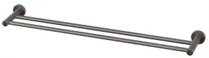 Radii Round Towel Rail Double 800 Gun Metal by null, a Towel Rails for sale on Style Sourcebook