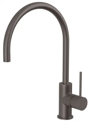 Vivid Slimline Sink Mixer Gooseneck 220 Gun Metal by null, a Laundry Taps for sale on Style Sourcebook