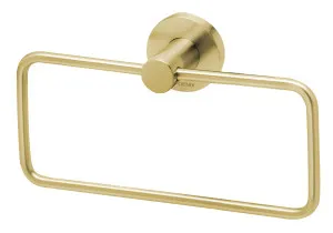 Radii Round Towel Ring Brushed Gold by null, a Towel Rails for sale on Style Sourcebook