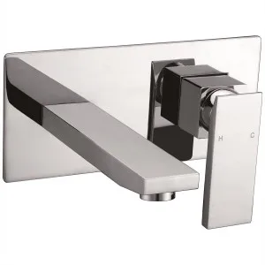 Suttor Wall Bath Set Straight 170 Chrome by null, a Bathroom Taps & Mixers for sale on Style Sourcebook