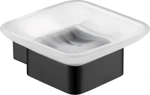 Suttor Soap Dish Matte Black by null, a Soap Dishes & Dispensers for sale on Style Sourcebook