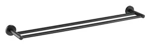 Goulburn Towel Rail Double 750 Matte Black by null, a Towel Rails for sale on Style Sourcebook