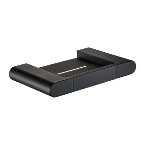Flores Soap Dish Matte Black by null, a Soap Dishes & Dispensers for sale on Style Sourcebook