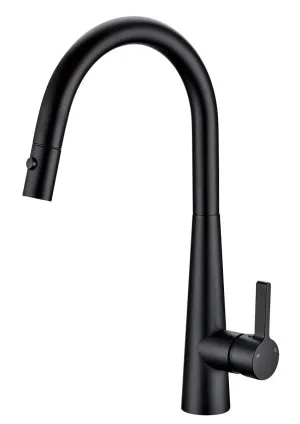 Luxa Sink Mixer Pull Out/Pull Down 223 Matte Black by null, a Kitchen Taps & Mixers for sale on Style Sourcebook