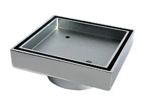 Roberts Tile Insert Chrome Brass 100x100x50mm by null, a Shower Grates & Drains for sale on Style Sourcebook