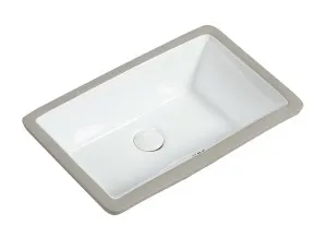 Sotto Undermount Basin NTH 530x340 Ceramic Gloss White by null, a Basins for sale on Style Sourcebook