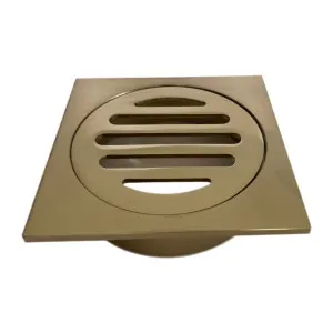 KFG Grate Brushed Gold 85x85x75 by null, a Shower Grates & Drains for sale on Style Sourcebook