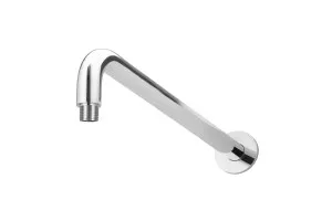 Round Wall Shower Curved Arm 400 Chrome by null, a Shower Heads & Mixers for sale on Style Sourcebook