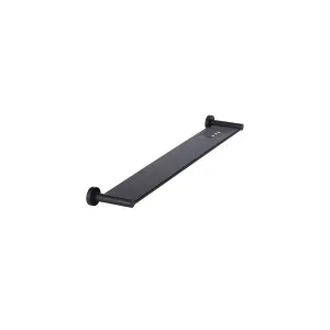 Round Shower Shelf 600 Matte Black by null, a Shelves & Soap Baskets for sale on Style Sourcebook