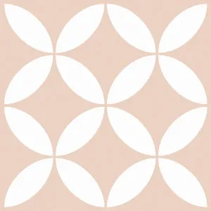 Flourish Petal Coral Textured Tile by null, a Outdoor Tiles & Pavers for sale on Style Sourcebook