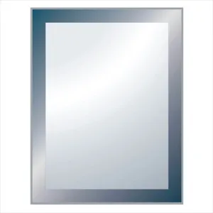 Smoke Patterned Edge Mirror 900X700 Silver by null, a Vanity Mirrors for sale on Style Sourcebook
