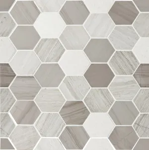 Sirocco Brown Hex Mosaic by null, a Brick Look Tiles for sale on Style Sourcebook