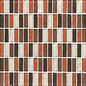 Autumn Mix Metallic Mosaic by null, a Brick Look Tiles for sale on Style Sourcebook