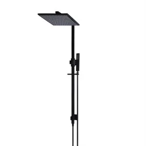 Square Twin Shower Matte Black by null, a Shower Heads & Mixers for sale on Style Sourcebook