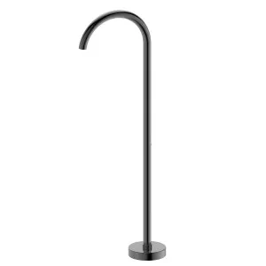 Misha Floor Mounted Bath Outlet Brushed Gun Metal by null, a Bathroom Taps & Mixers for sale on Style Sourcebook