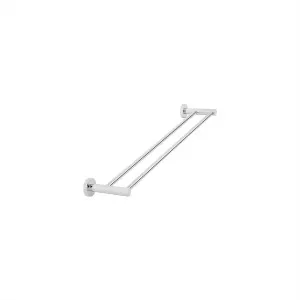 Round Towel Rail Double 600 Chrome by null, a Towel Rails for sale on Style Sourcebook