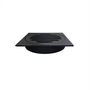 Grate Matte Black Square 110x110x100mm by null, a Shower Grates & Drains for sale on Style Sourcebook