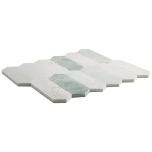 Rush Orient Green Marble Natural Product Picket Honed Mosaic by null, a Mosaic Tiles for sale on Style Sourcebook