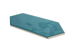 Boulevard Teal Picket Structured Gloss Tile by null, a Moroccan Look Tiles for sale on Style Sourcebook