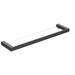 Platz Glass Shower Shelf 558 Matt Black by null, a Shelves & Soap Baskets for sale on Style Sourcebook