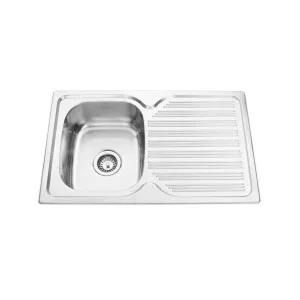 Arial Single Left Sink 1th 780x480 Stainless Steel by null, a Kitchen Sinks for sale on Style Sourcebook