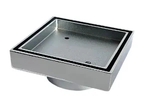 Roberts Tile Insert Matt Black 100x100x50mm by null, a Shower Grates & Drains for sale on Style Sourcebook