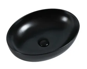 Pesini Vessel NTH Basin 520x395 Ceramic Matte Black by null, a Basins for sale on Style Sourcebook