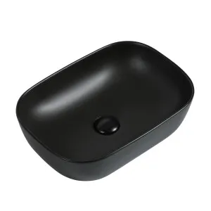 Basal Vessel Basin NTH 465x320 Ceramic Matte Black by null, a Basins for sale on Style Sourcebook